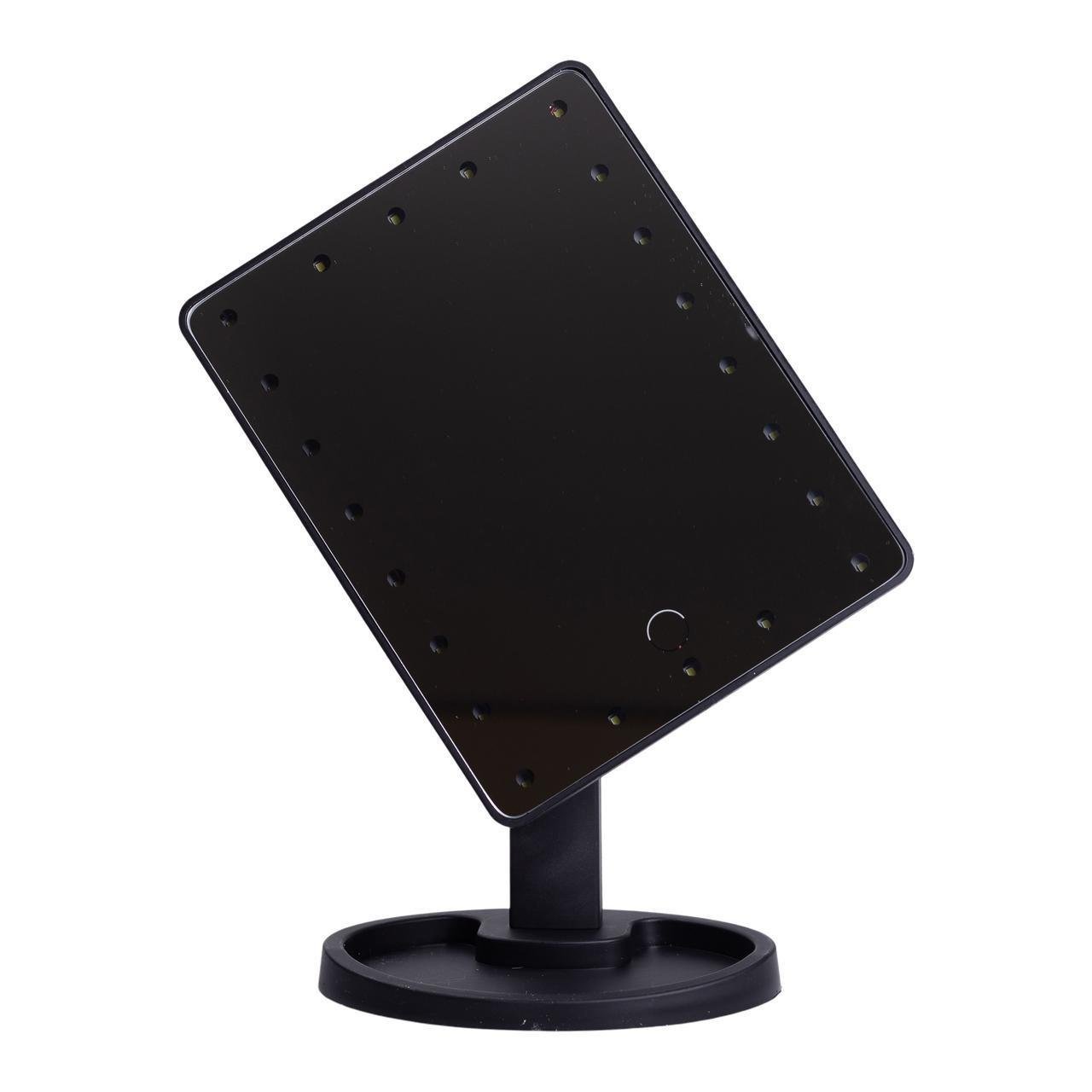 Зеркало настольное с подсветкой HP-10-4AB 22 LED 21х16 см USB Черный (A-033793) - фото 3 Зеркало настольное с подсветкой HP-10-4AB 22 LED 21х16 см USB Черный (A-033793) - фото 3