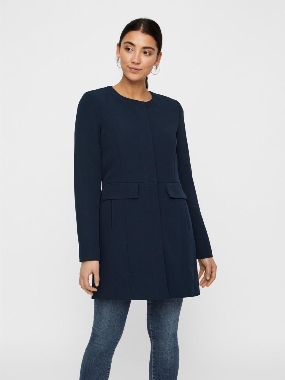 Пальто Vero Moda M Темно-синий (1018974201b25)