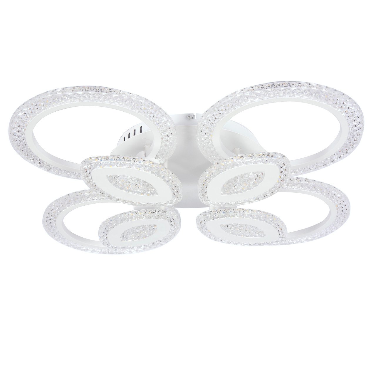 Люстра потолочная LED Sunlight 5809/4+4 Белый