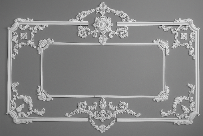 Рамка декоративная гипсовя комплект 3 шт. 1750/2400 мм (29197864) - фото 3