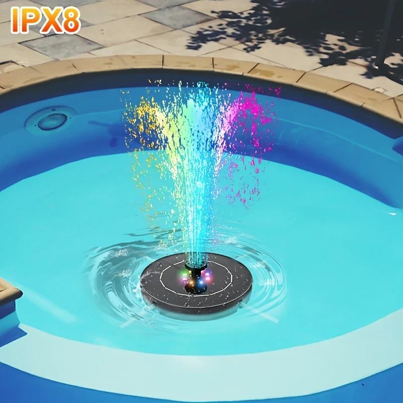 Фонтан садовий на сонячній батареї з акумулятором та підсвіткою 16 см 6 насадок (2667921076) - фото 2 Фонтан садовий на сонячній батареї з акумулятором та підсвіткою 16 см 6 насадок (2667921076) - фото 2