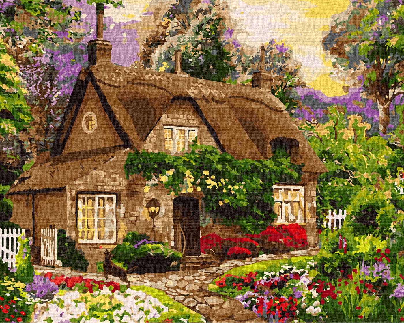 Картина по номерам Идейка Домик в лесу 40x50 см (Id-KHO6323)