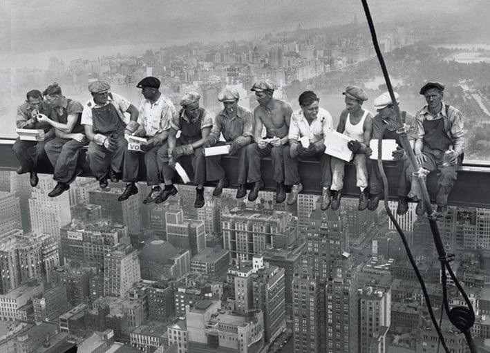 Постер плакат Ланч На Хмарочосі/Lunch on a Skyscraper 61x91,5 см