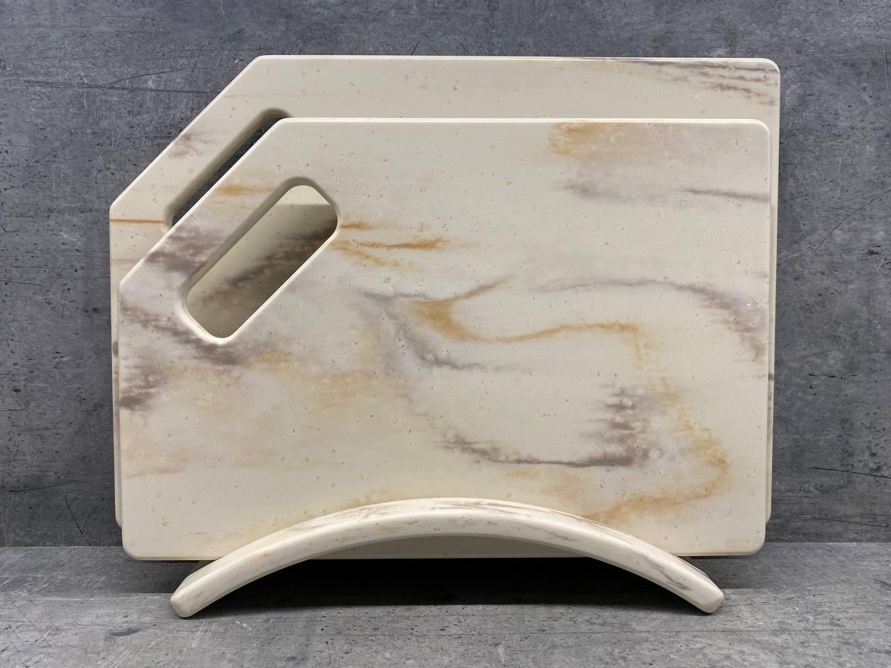 Набір дощок кухонних Kashmere із штучного каменю на підставці 2 шт. (232) Набір дощок кухонних Kashmere із штучного каменю на підставці 2 шт. (232)