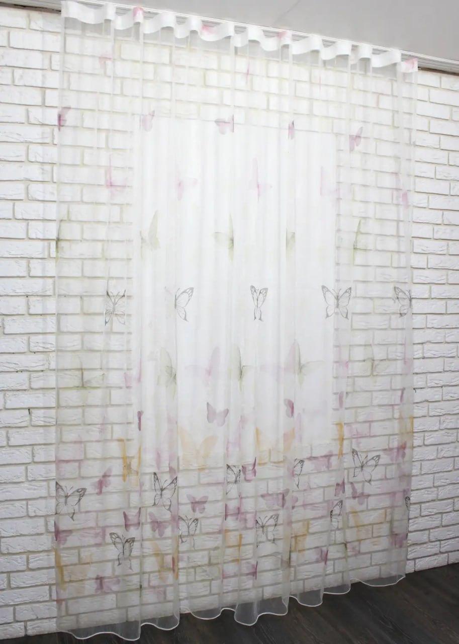 Гардина-тюль Органза на тесьме 2 шт. 300x270 см Разноцветный (tul-983т-5)