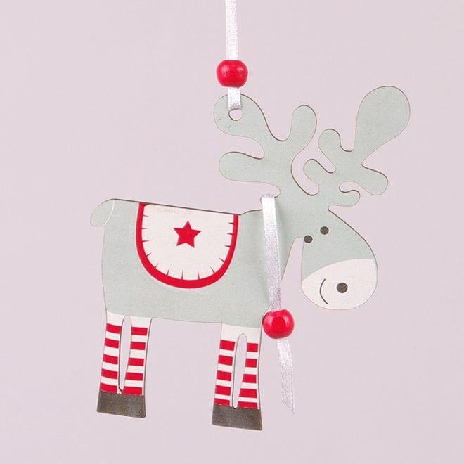 Новорічна підвіска Flora Олень 2 шт. (19957)