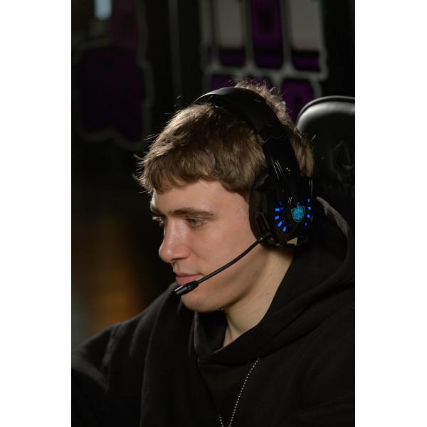 Наушники беспроводные геймерские Kotion Each G9000BT с поддержкой объемного звука 7.1 Stereo Sound Черный/Синий (1256) - фото 6 Наушники беспроводные геймерские Kotion Each G9000BT с поддержкой объемного звука 7.1 Stereo Sound Черный/Синий (1256) - фото 6