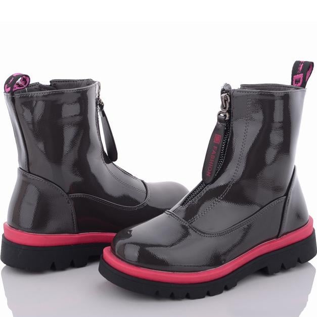 Демисезонные ботинки Kimbo FG911-3D р. 32 Черно-малиновый