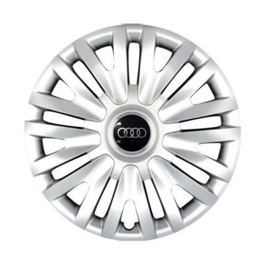 Автомобильные колпаки SKS 103 R13 с логотипом Audi 4 шт. Серебристый