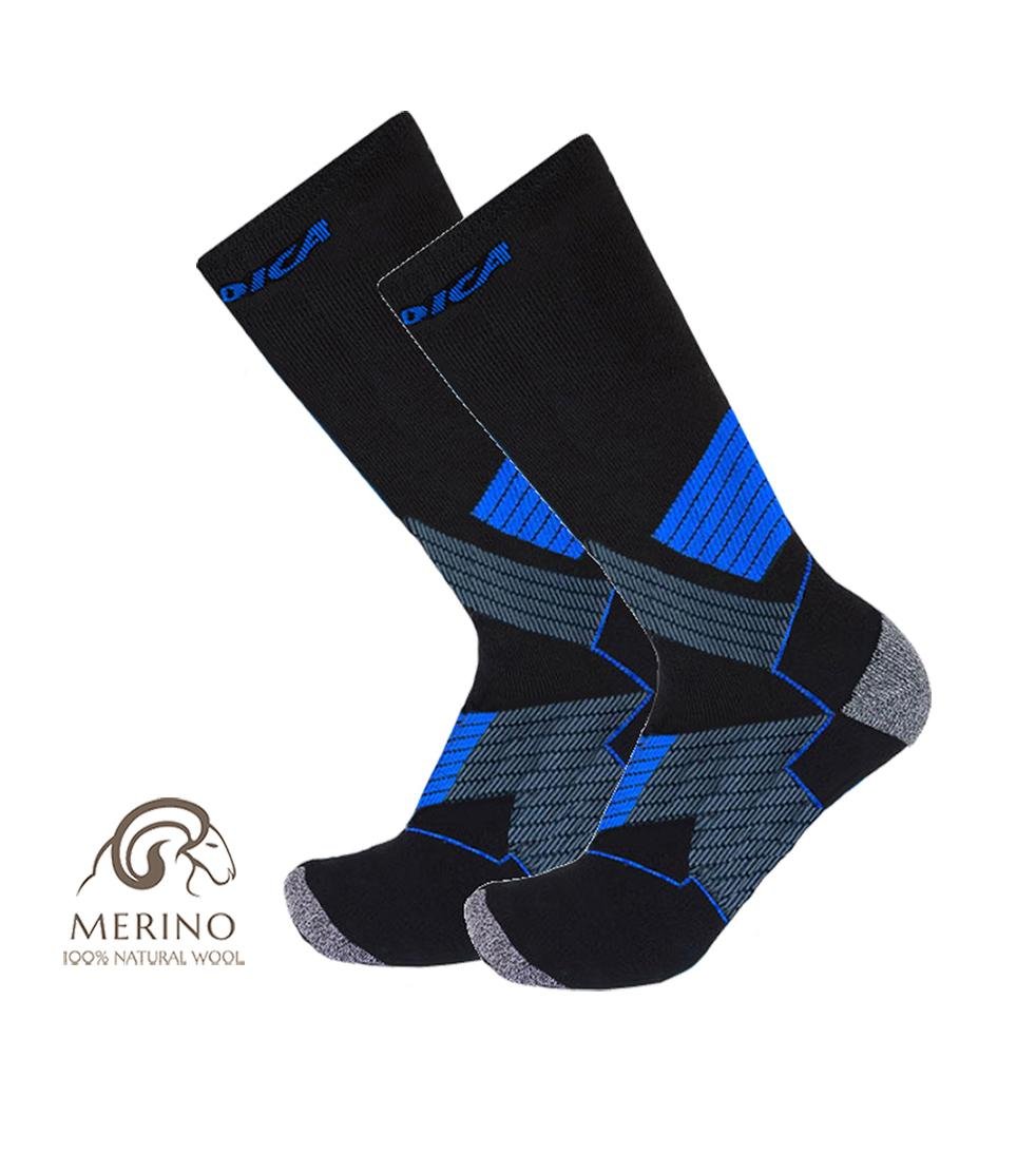 Шкарпетки гірськолижні Nordica Multi Purpose Merino Winter Socks 2 пари L 43-46 Black/Blue (NRD-MLTPR-BLK-L) - фото 4