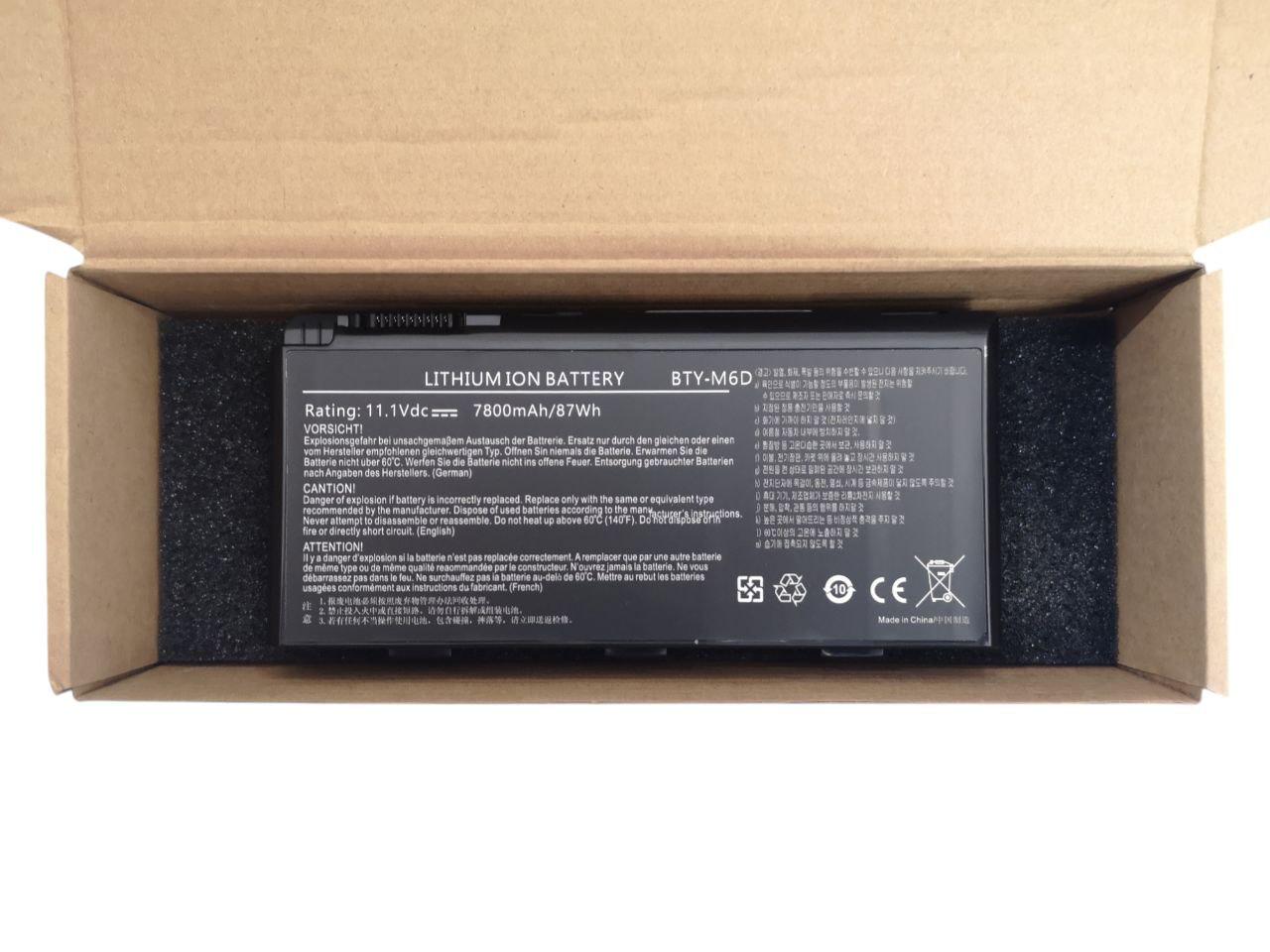 Акумулятор для MSI GT660/GT663/GT683/GT685/GT70/GT780/GT783/GX60/GX660/GX680/GX780/BTY-M6D 7800 mAh 87Wh (000012157)