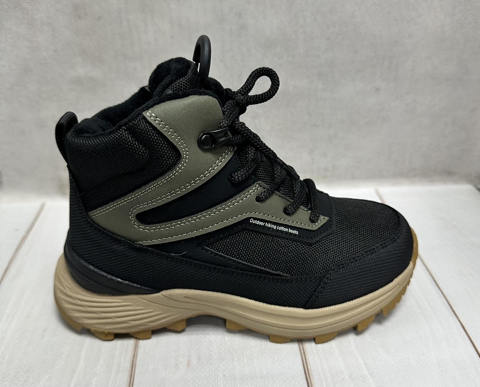 Черевики дитячі Jong Golf на овчині водовідштовхуючі р. 37/23,5 см Чорно-хакі