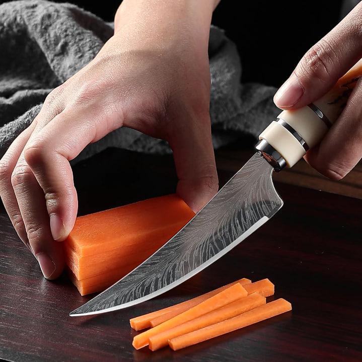 Нож кухонный для обвалки мяса/рыбы/фруктов/овощ (KN-22) - фото 6