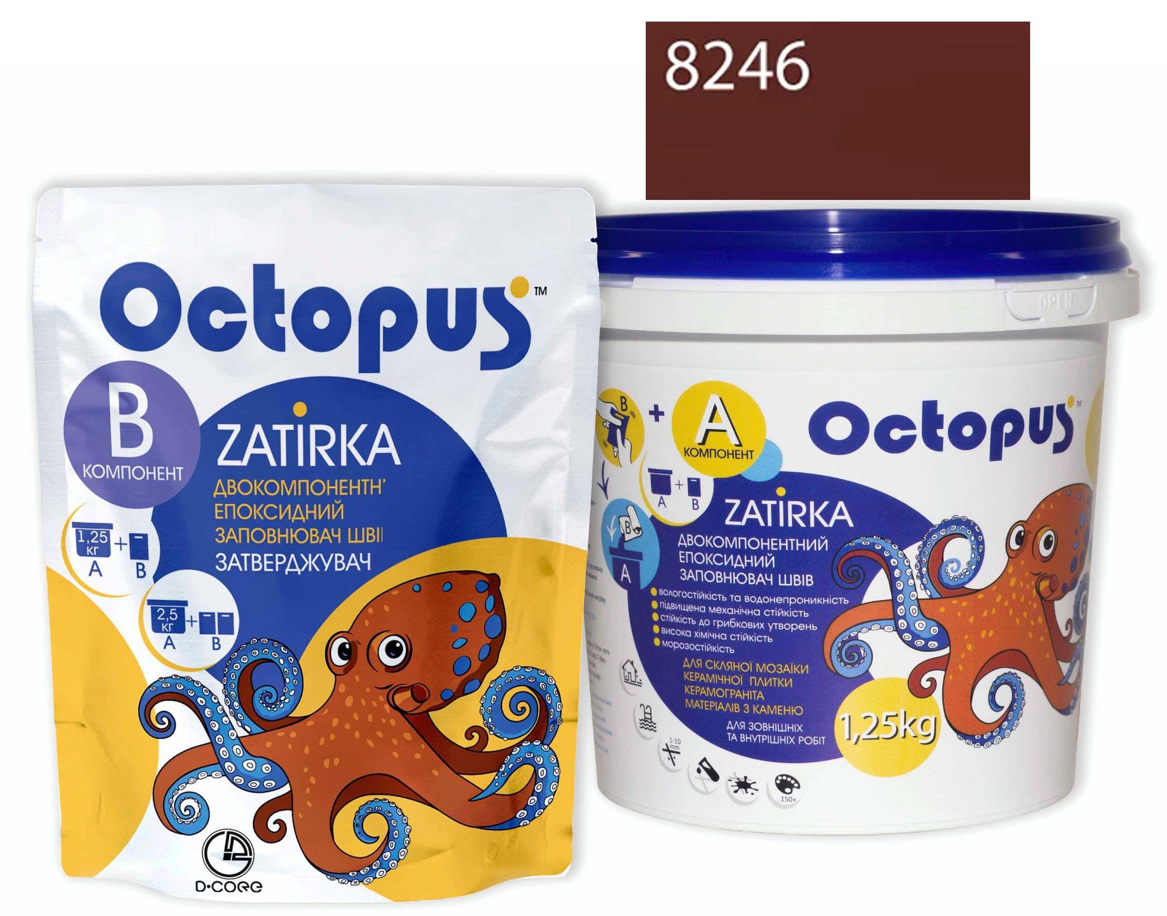 Затирка для плитки Octopus Zatirka 8246 эпоксидная 1,25 кг