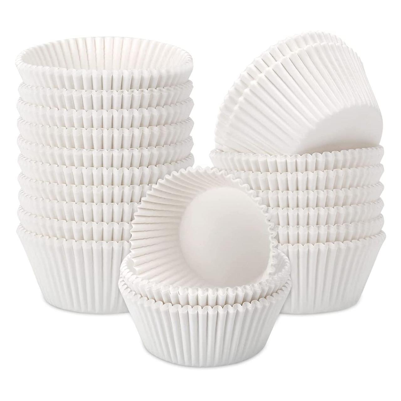 Формы для выпечки кексов и маффинов Empire бумажные d 8/5 см 500 шт. Белый (204840)