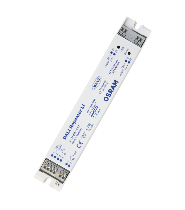 Репітер Osram DALI REP LI 25x1 4W 230V IP20 підсилювач сигналу (4008321292599)