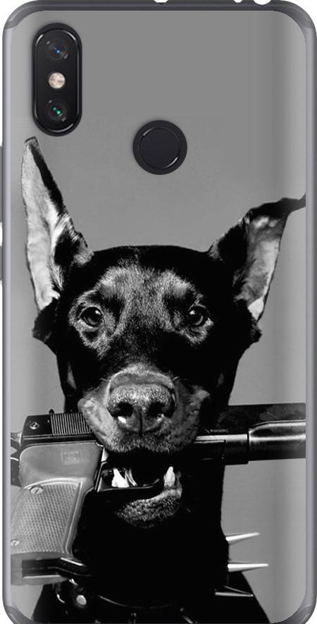 Чехол на Xiaomi Mi Max 3 Доберман (2745t-1534-42517)
