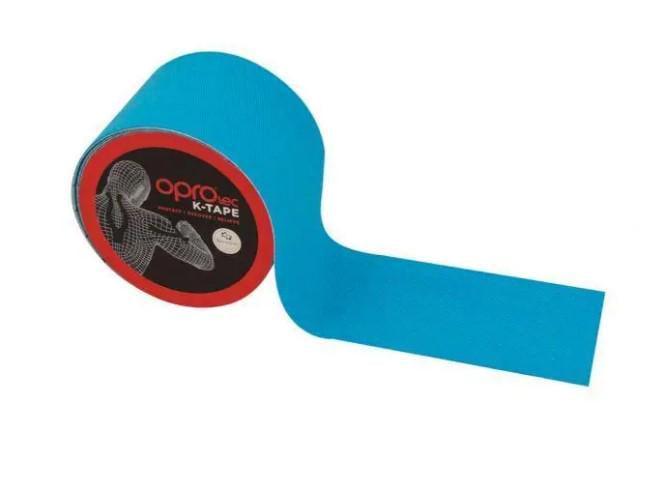 Тейп кинезиологический OPROtec Kinesiology Tape TEC57542 5 см x 5 м Синий (TEC57542)
