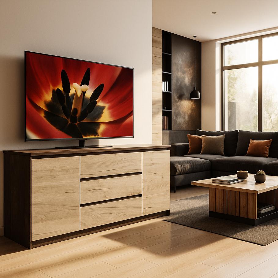 Комод Майстер Форм Брайт 1800х376х730 мм Венге магія/Дуб крафт сірий (33124) - фото 1