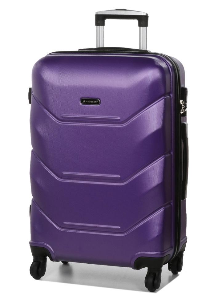 Чемодан средний adisson Snowball 32303 M пластиковый 70 л Фиолетовый