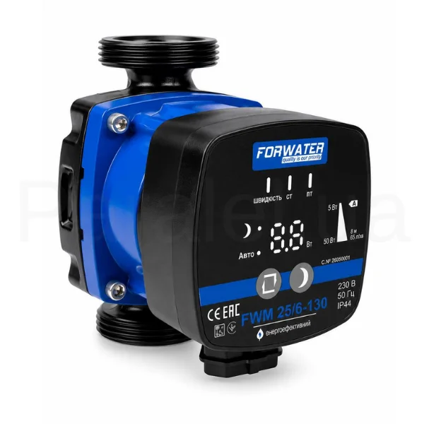 Насос циркуляционный FORWATER FWM 25/6-130 50 Вт H6 м Q3,9 м3/ч с гайками