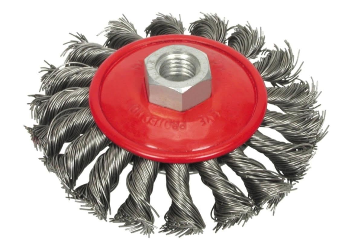 Щітка крацовка Vorel 06977 з гайкою 100 мм (1883)