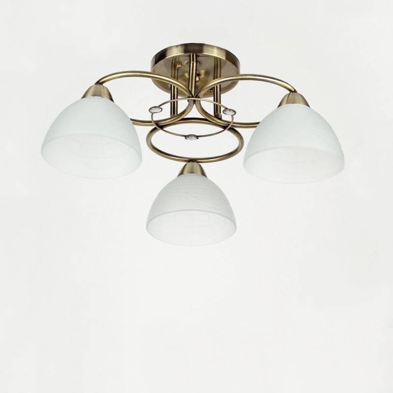 Люстра стельова Light House SH-16063/3 AB на три лампи Бронза