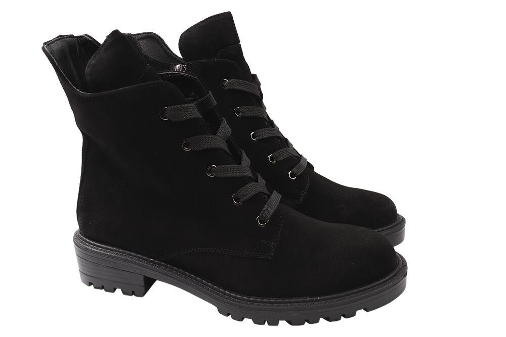 Ботинки женские Grossi из замши на платформе р. 39 Черный (204-21ZHC)