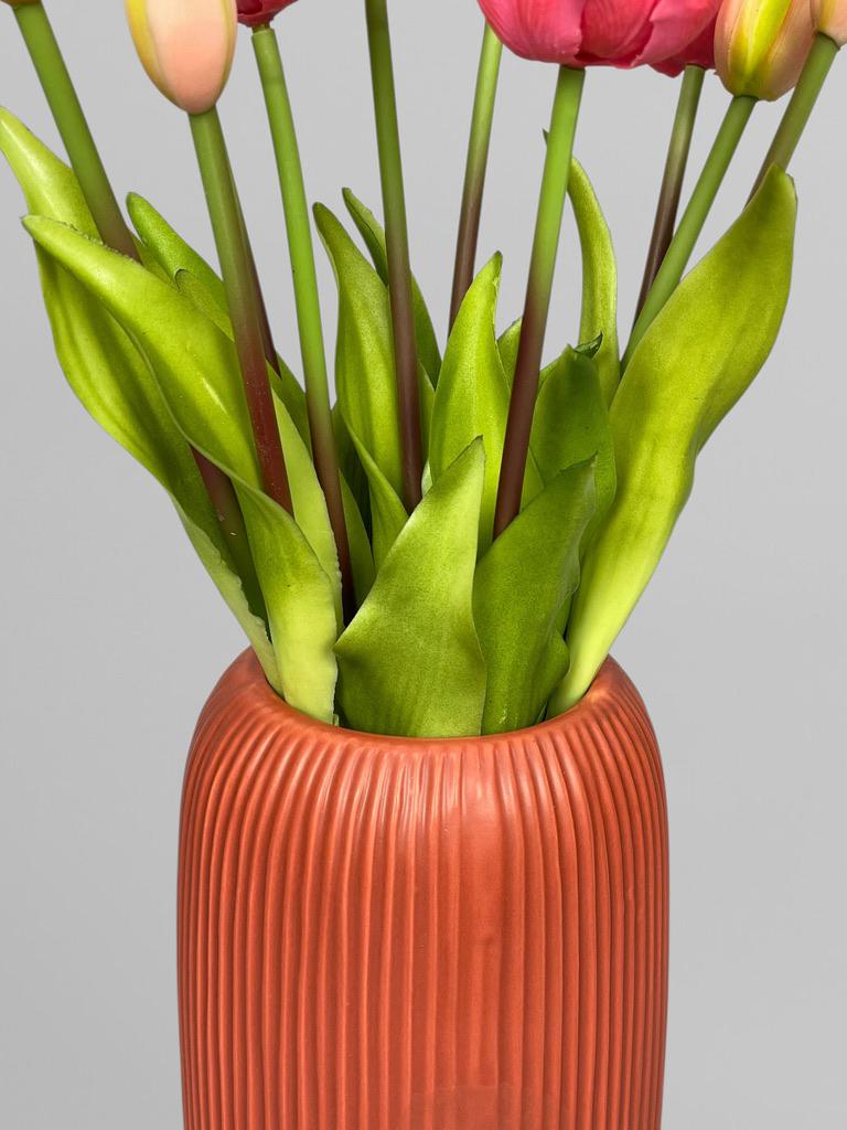 Искусственные тюльпаны в букете 5 шт. 40 см Малиновый (К07049) - фото 8 Искусственные тюльпаны в букете 5 шт. 40 см Малиновый (К07049) - фото 8