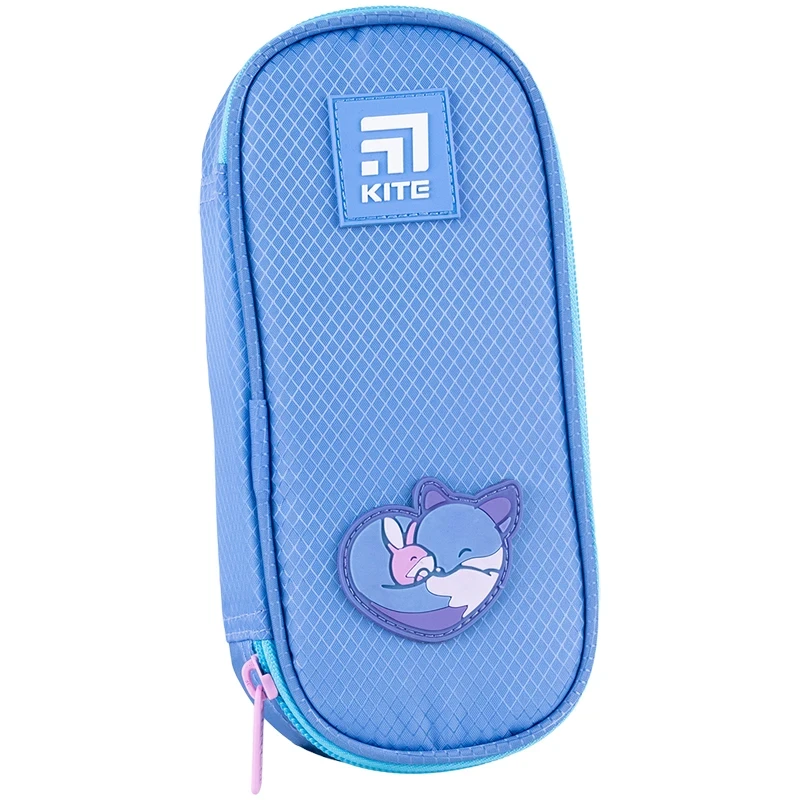 Пенал м'який KITE 100% Cute 8x21x4 см Фіолетовий/Блакитний (K24-662-11) Пенал м'який KITE 100% Cute 8x21x4 см Фіолетовий/Блакитний (K24-662-11)