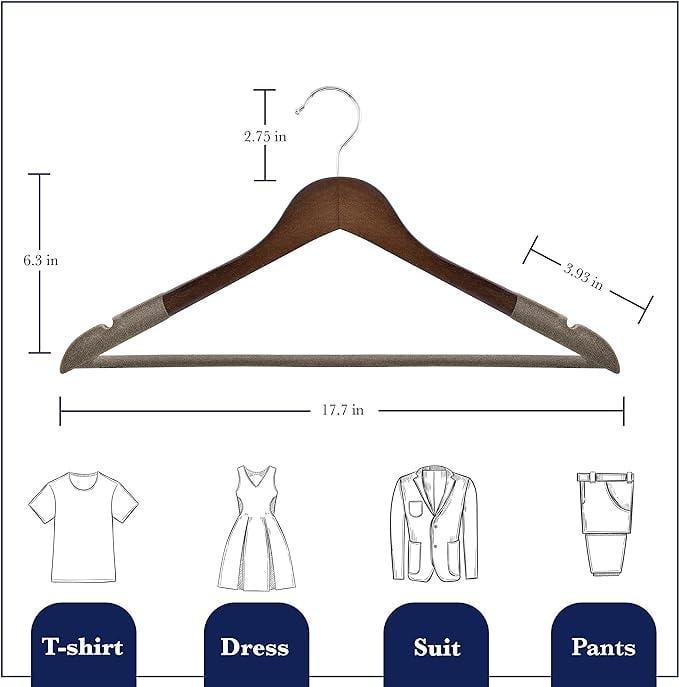 Вешалка Samsarc деревянная 20 шт. - фото 2 Вешалка Samsarc деревянная 20 шт. - фото 2