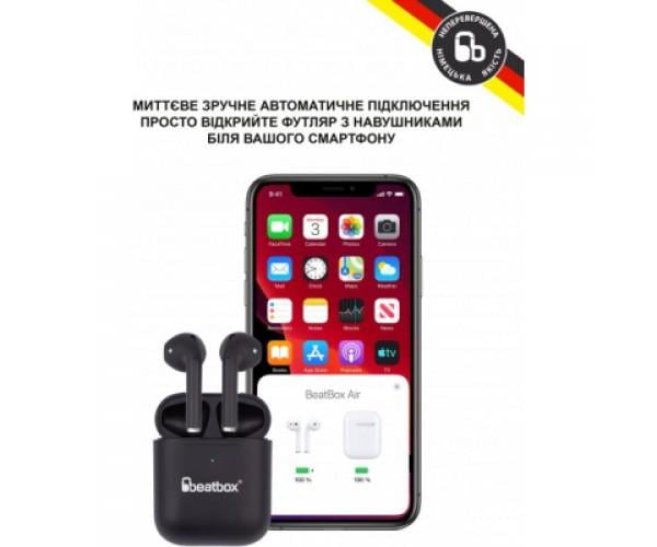 Навушники BeatBox PODS AIR 2 Wireless Charging Black (bbpair2wcb) - фото 4