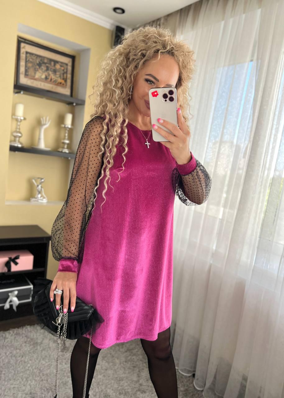 Сукня Ліла р. 52 Малиновий (1112-ди) - фото 3