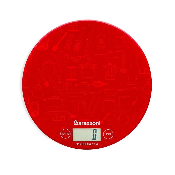 Весы кухонные электронные Barazzoni 80208006202 18,5 см Красный (2645618)