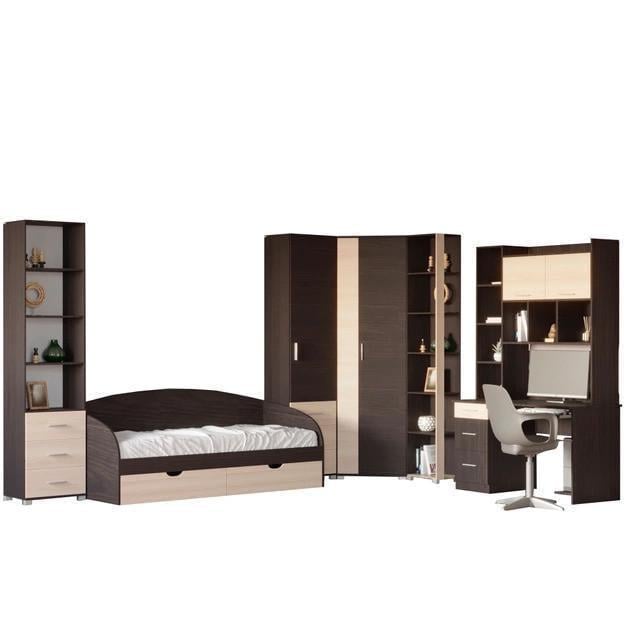 Спальная детская Эверест Бриз-5 комплект Венге/Дуб молочный (EVR-20478) - фото 2 Спальная детская Эверест Бриз-5 комплект Венге/Дуб молочный (EVR-20478) - фото 2