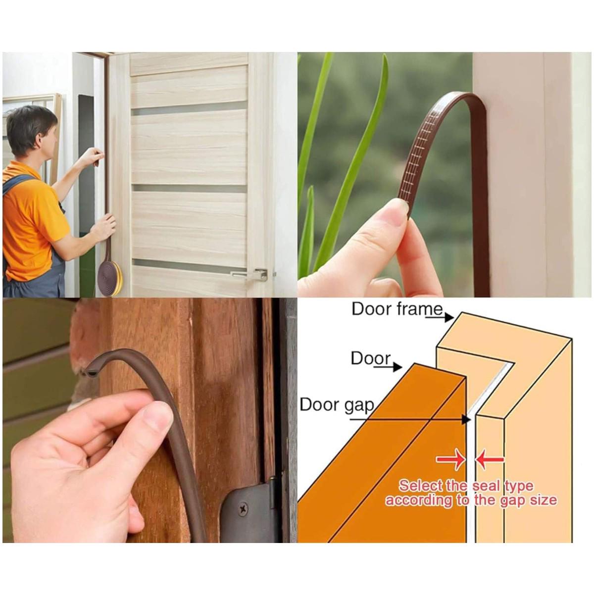 Ущільнювач для вікон та дверей Weikan самоклеючий 9х6 мм 6 м (R35866) - фото 5 Ущільнювач для вікон та дверей Weikan самоклеючий 9х6 мм 6 м (R35866) - фото 5