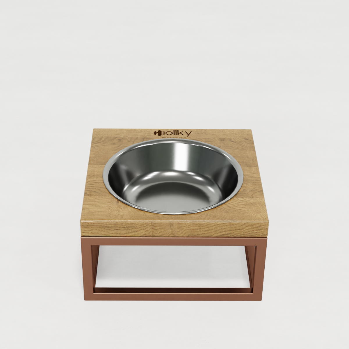Миска на подставке для кошек и маленьких собак Hollky Base Solo S 0,45 л (S-18187-GLNT) - фото 2 Миска на подставке для кошек и маленьких собак Hollky Base Solo S 0,45 л (S-18187-GLNT) - фото 2