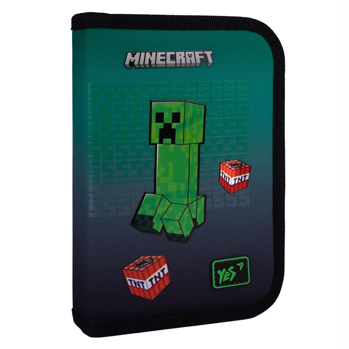 Пенал-книжка твердий одинарний YES Minecraft Icons HP-04 з двома клапанами (533633) Пенал-книжка твердий одинарний YES Minecraft Icons HP-04 з двома клапанами (533633)
