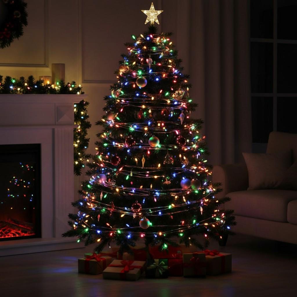 Гирлянда-нить Роса сетевая с пультом на медном проводе 200 м 2000LED Белый/Разноцветный (2000L200MWML) - фото 9 Гирлянда-нить Роса сетевая с пультом на медном проводе 200 м 2000LED Белый/Разноцветный (2000L200MWML) - фото 9