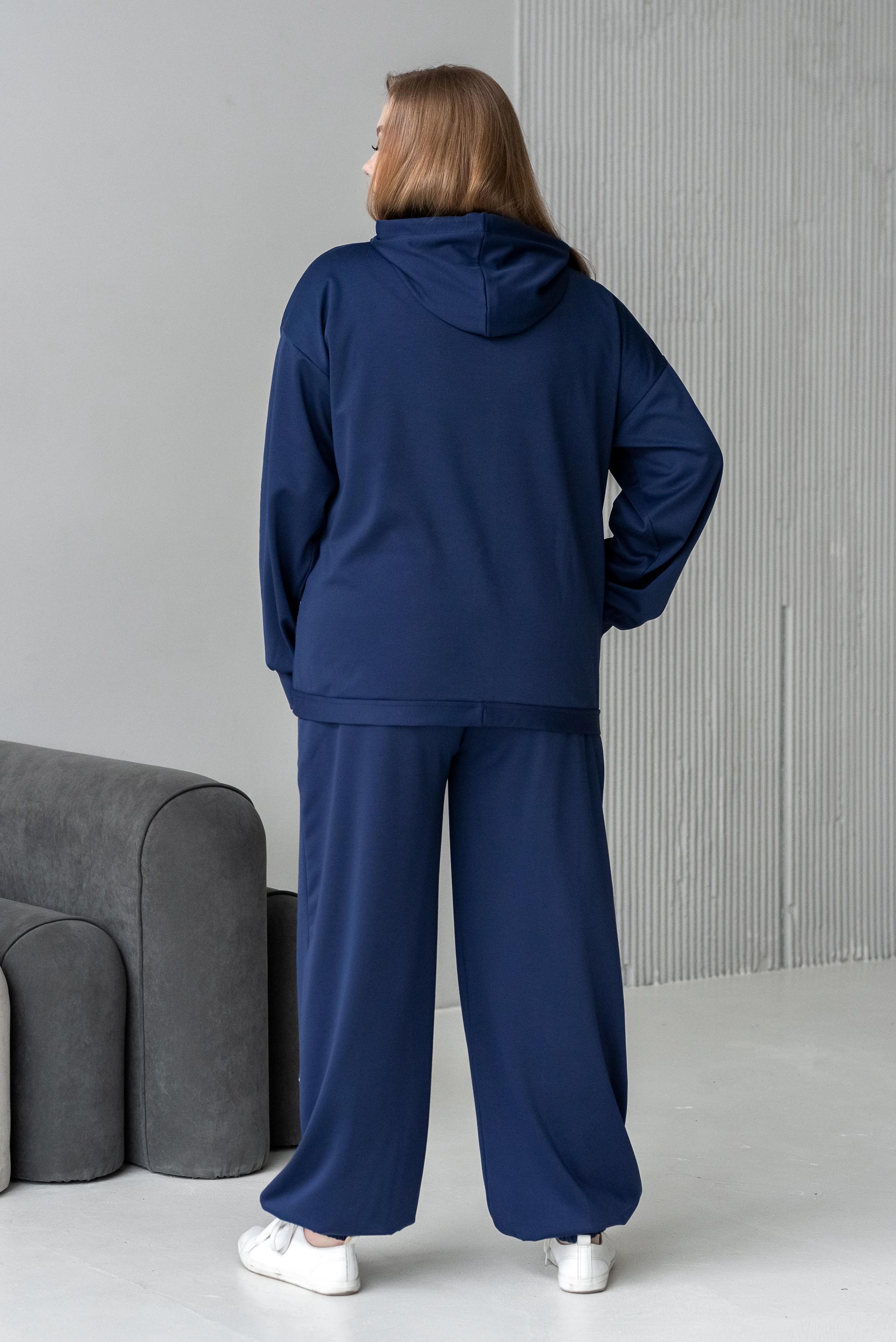 Спортивный костюм женский Тэч р. 52 Синий - фото 3 Спортивный костюм женский Тэч р. 52 Синий - фото 3