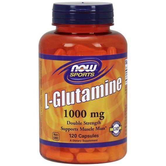 Глютамин NOW Foods L-Glutamine 1000 мг 120 Caps