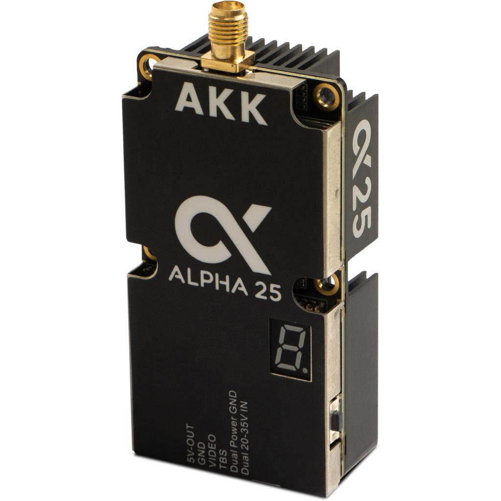 Видеопередатчик VTX AKK Alpha 25W 4.9G-6G 96CH (A25)