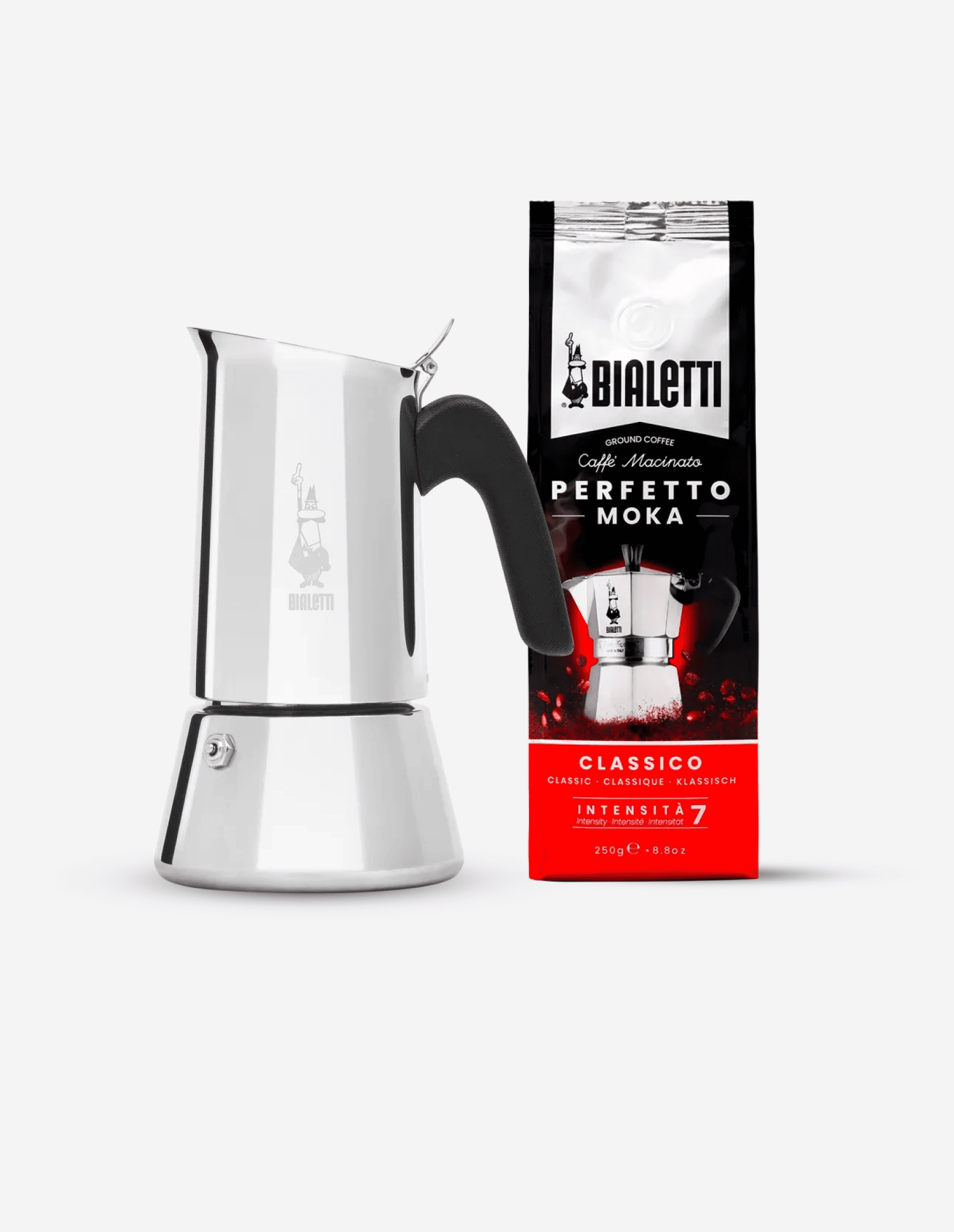 Набор Bialetti Venus и кофе молотый Perfetto Moka Classico (0003541)