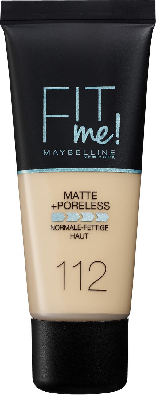 Тональний крем Maybelline Fit Me Matte 112 soft beige 30 мл (3600531544652)