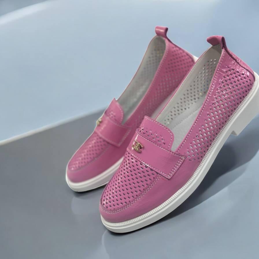 Лоферы подростковые/детские кожаные летние с перфорацией р. 32 Фуксия (26812899) - фото 4 Лоферы подростковые/детские кожаные летние с перфорацией р. 32 Фуксия (26812899) - фото 4