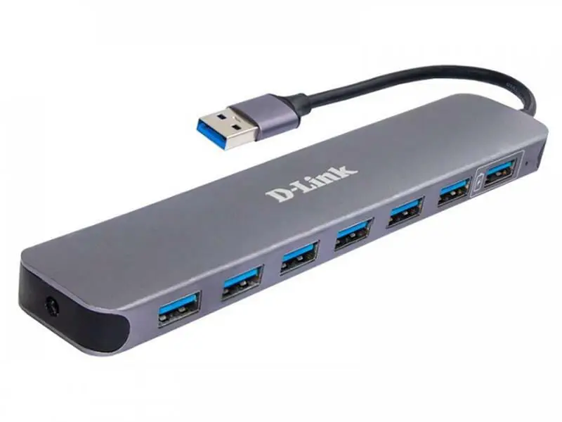Адаптер мультипортовий USB USB 3,0 D-Link DUB-1370/B2A 7хUSB 3,0 Black