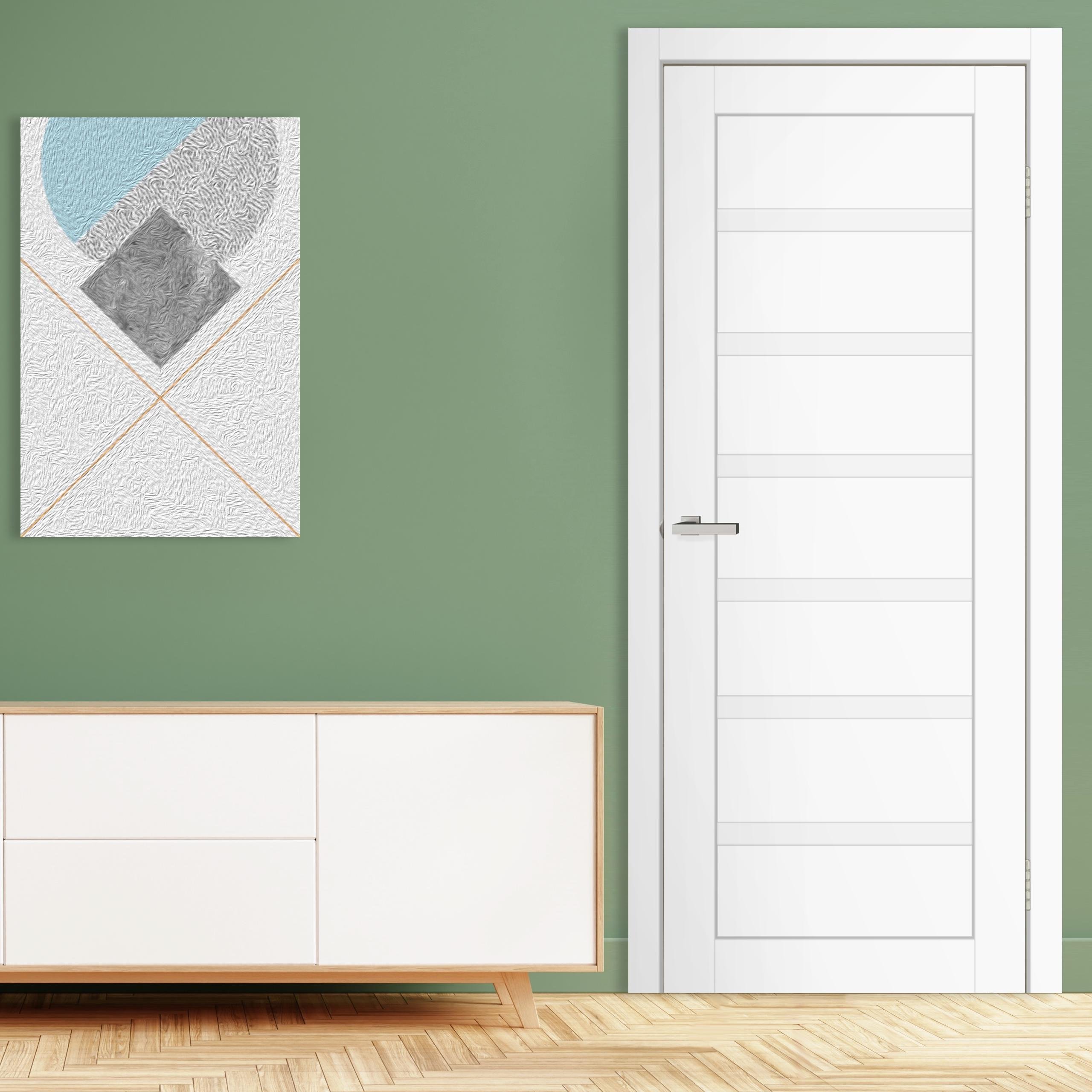 Двери Франция стекло сатин 2000х800 мм Белый (60794)