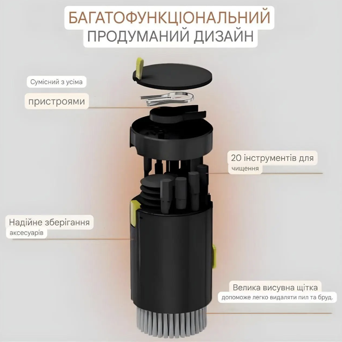 Набор для чистки гаджетов 20в1 (29323154) - фото 3 Набор для чистки гаджетов 20в1 (29323154) - фото 3