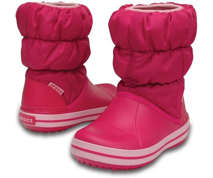 Сапоги зимние  Crocs Winter Puff р. J3/EUR 34-35 Candy Pink (8915836)