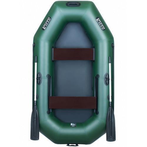 Надувная лодка Ладья ЛТ-240БЕ ПВХ 2-х местная/гребная/без днища/привальный брус